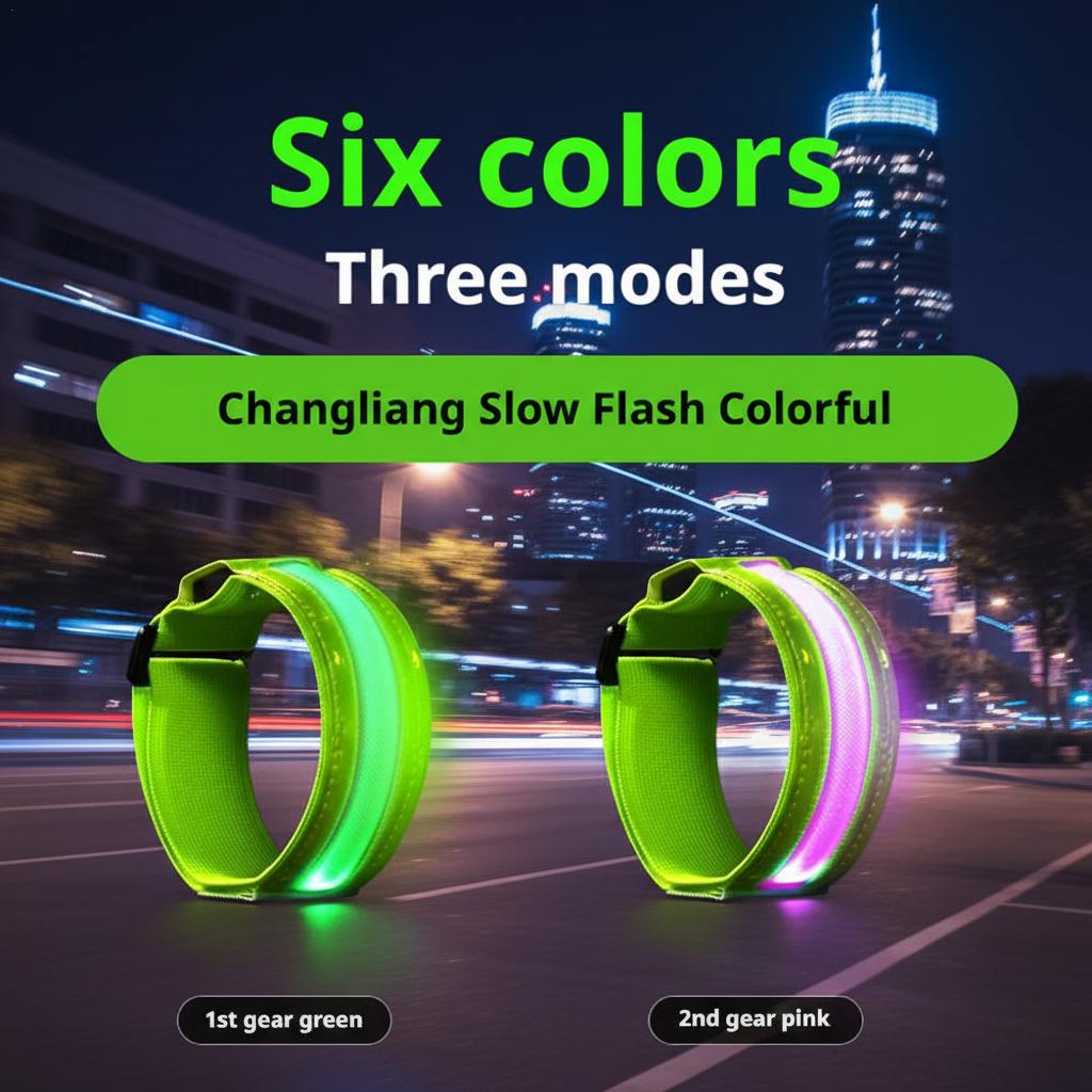 Cycling Visibility Gear - LED Reflektierende Armband Sicherheitsgurt Hohe Sichtbarkeit