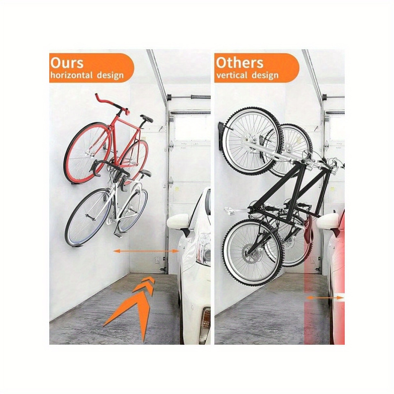 Cycling Gear Hanger - Horizontaler Fahrradpedalaufhänger aus Eisen, Wandhalterung, langlebiges