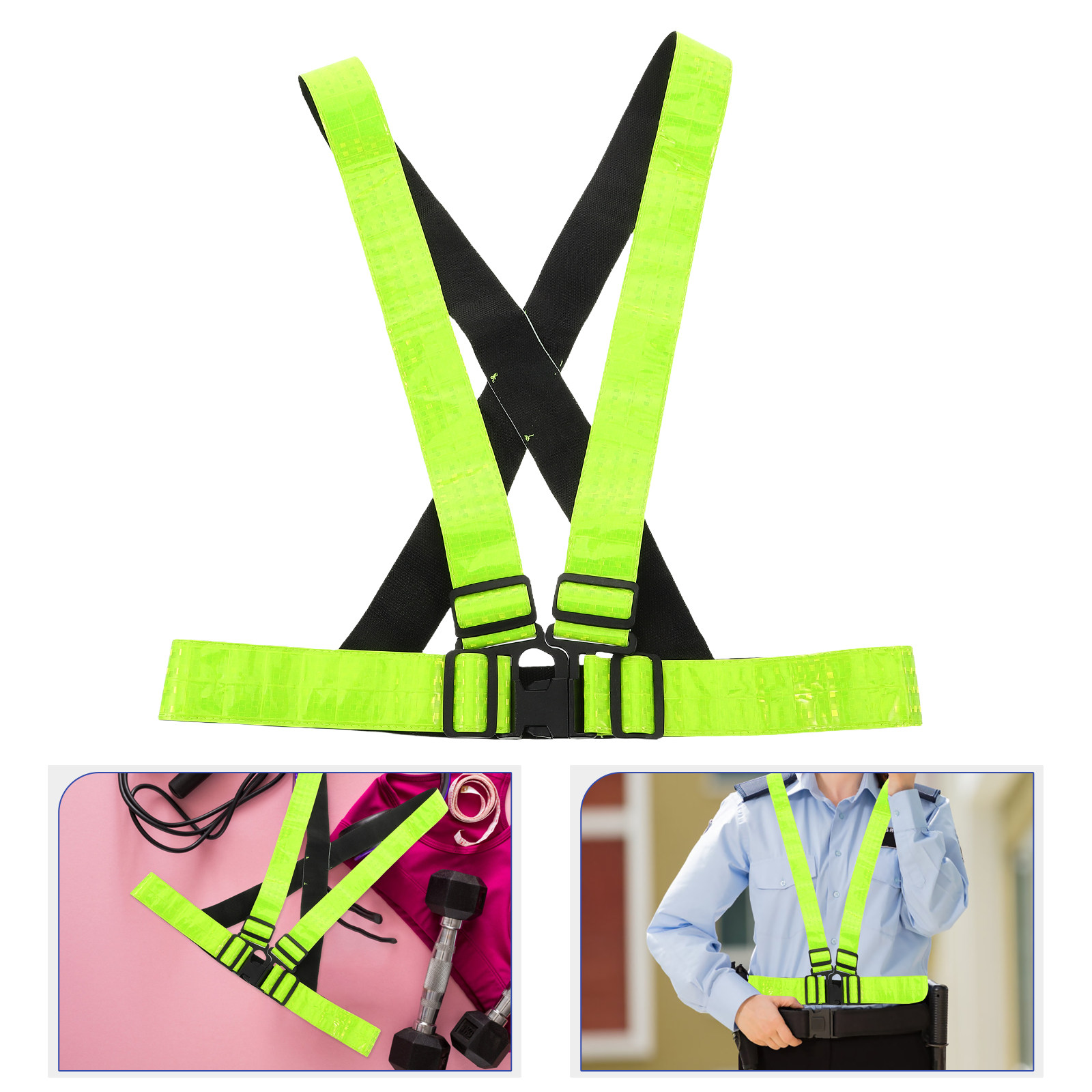 Cycling Visibility Gear - Laufweste mit hoher Sichtbarkeit, Sicherheitsausrüstung für