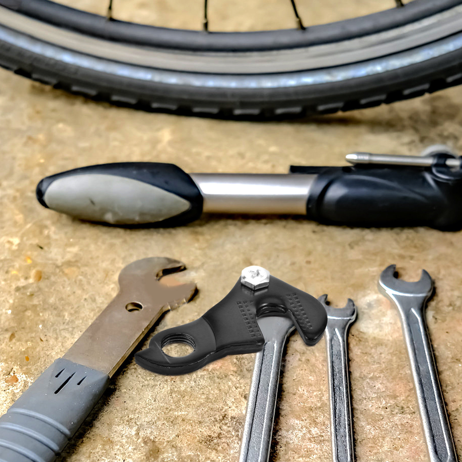 Road Cycling Essential Gear - Fahrrad-Schaltwerk-Aufhänger aus Eisen, Robustes Leichtgewicht-Design, Essentielle