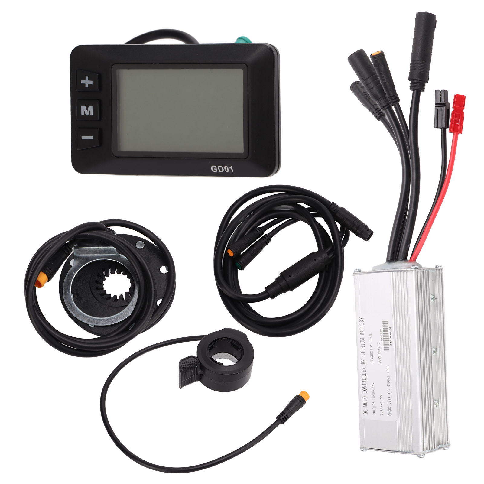Cycling Gear Kit - Elektrischer Fahrradmotor-Controller, 22 A, Elektrofahrrad-Modifikationsset mit
