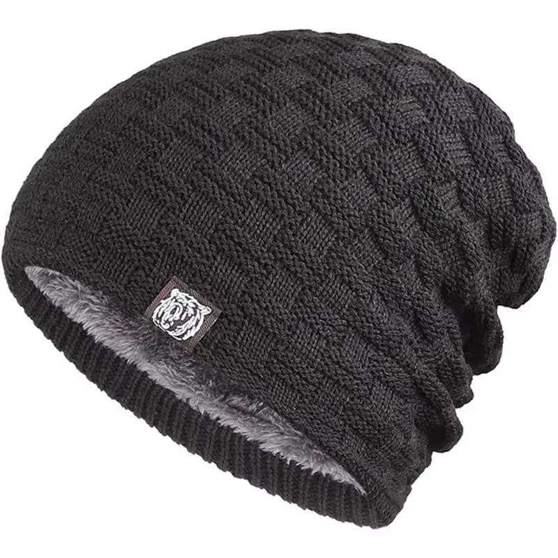 Cycling Gear Cold Weather - Herren-Mütze mit Plüschfutter, Wintermütze, Outdoor-Sport, hält