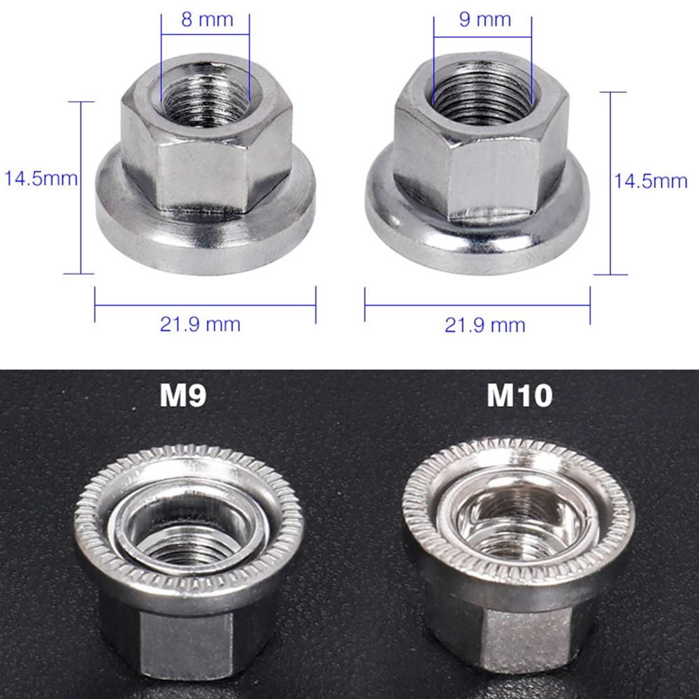 Cycling Gear Hub - Fahrradnabenmuttern M9 M10 für Rennrad und