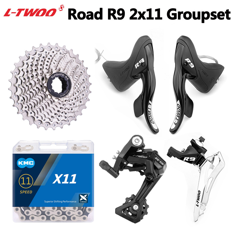 Cycling Gear Kit - LTWOO R9 2x11-Gang Rennrad-Schaltgruppe 22S FD