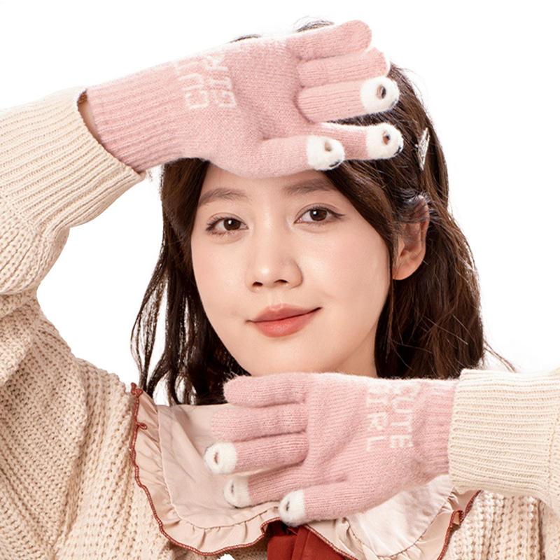 Cycling Gear Cold Weather - Warme Handschuhe für Damen, elastische Handschuhe