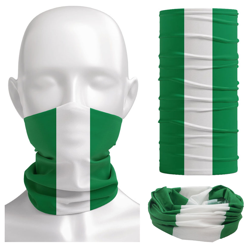 Cycling Headwear - Nigeria-Flagge, Halstuch, Damen, Halstuch, Camping, Sturmhaube