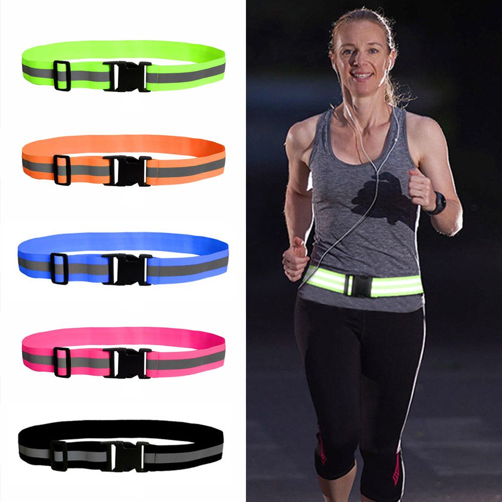 Cycling Visibility Gear - Reflektierender Gürtel, verstellbarer Hüftgurt, hohe Sichtbarkeit,
