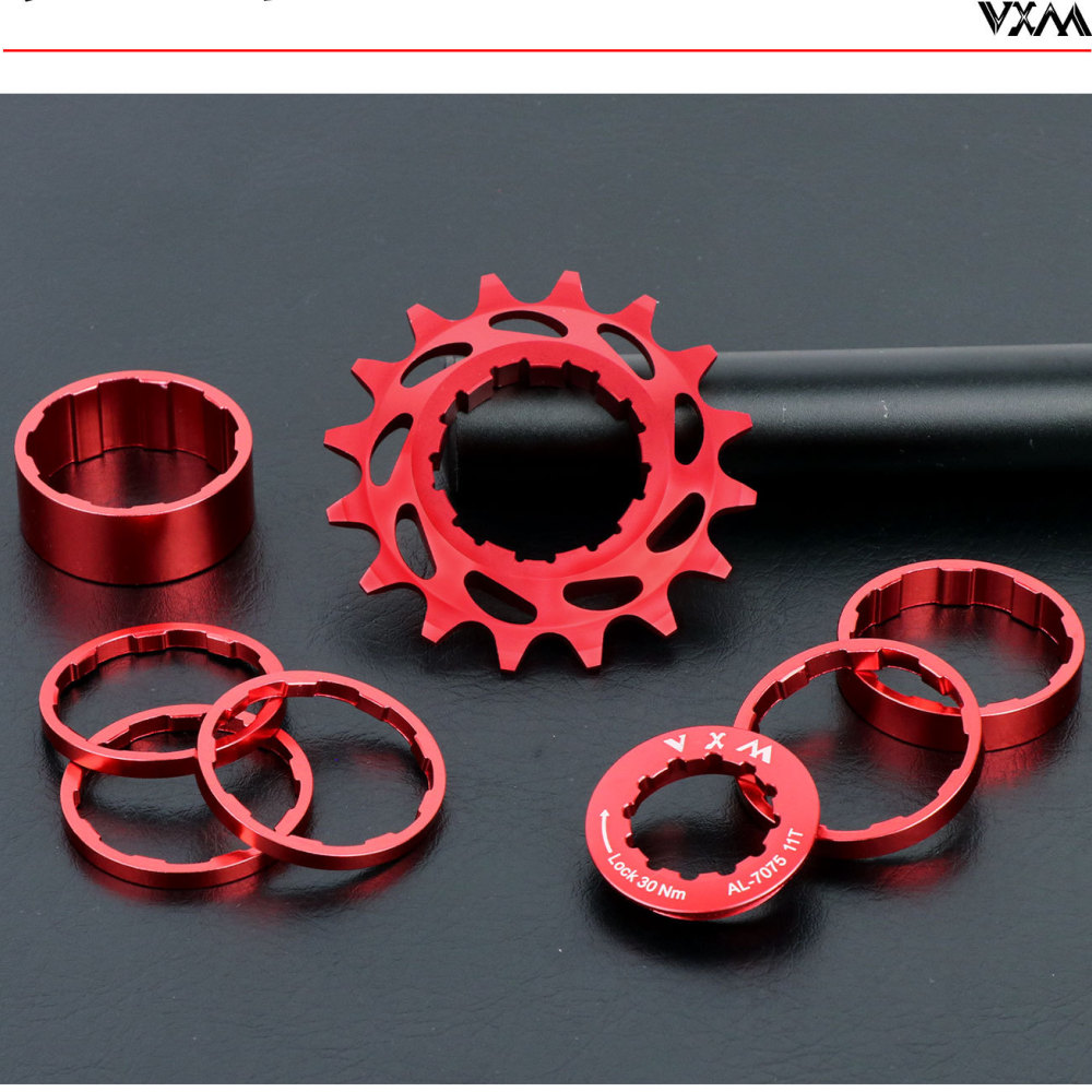 Cycling Gear Hub - VXM Mountainbike Single-Speed-Zahnradsatz-Umrüstkit Fahrrad-Freilaufzahnradsatz Fixed-Gear-Fahrrad-Upgrade-Teile