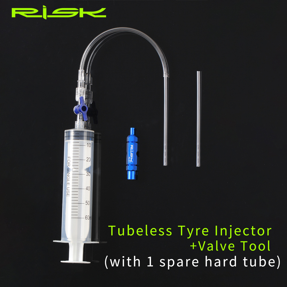 Tubeless Tire Sealant - RISIKO Tubeless Reifen Injektor Fahrrad Dichtmittel