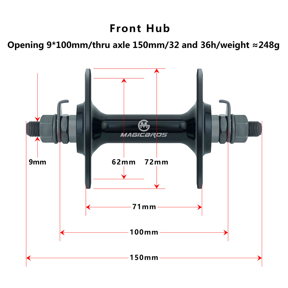 MAGICBROS Fixed-Gear-Fahrradna – Cycling Gear Hub Bewertung und Preis