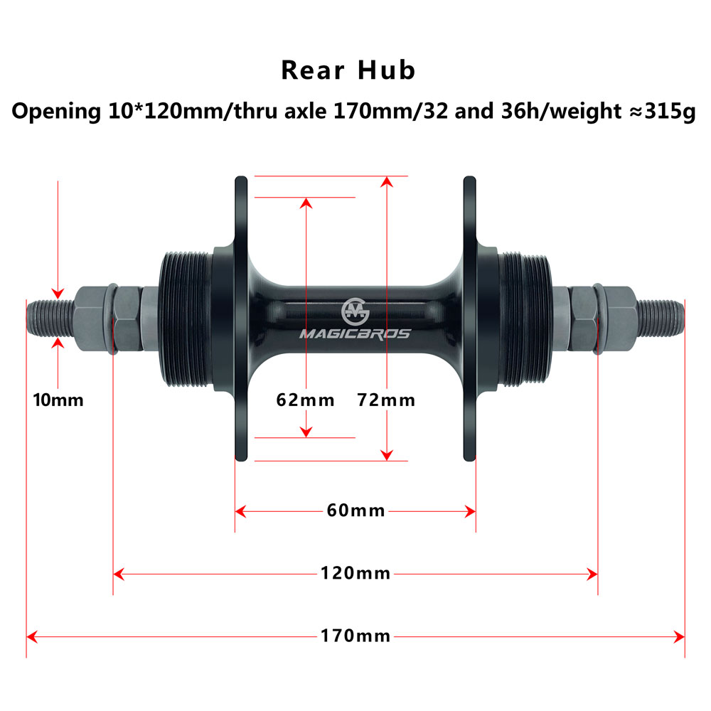 MAGICBROS Fixed-Gear-Fahrradna – Cycling Gear Hub Bewertung und Preis