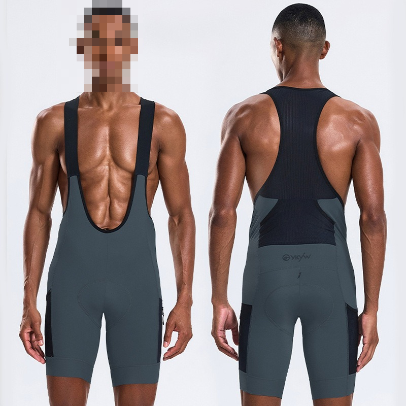 Graublaue Radsport-Trägerhose  – Cycling Gear Black Bewertung und Preis