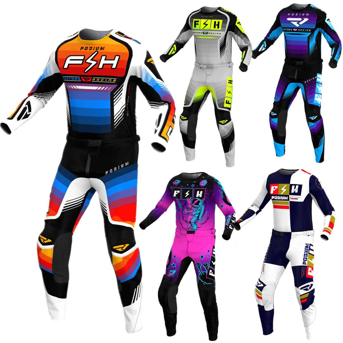 2024 FH Jersey Set MX Gear Set – Cycling Gear Kit Bewertung und Preis